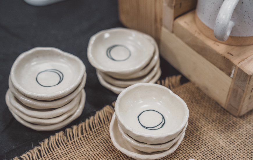 Small handmade plates