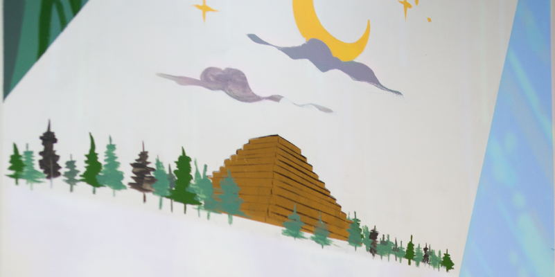 Section of Sacramento Dreaming mural.